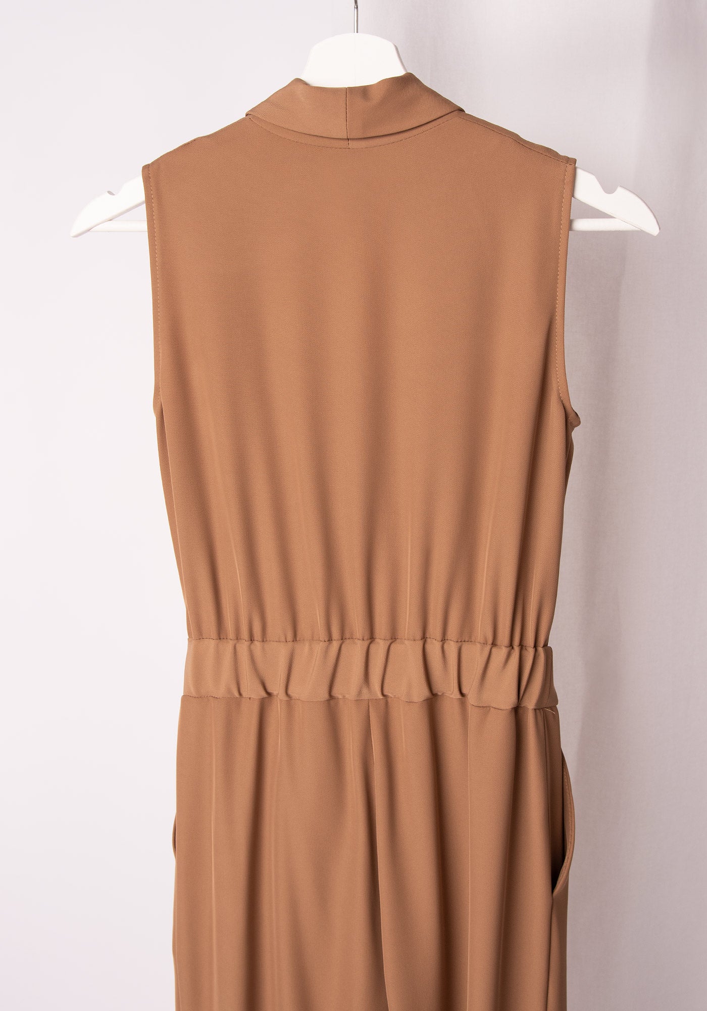 Women's Tuxedo Jumpsuit in Toffee