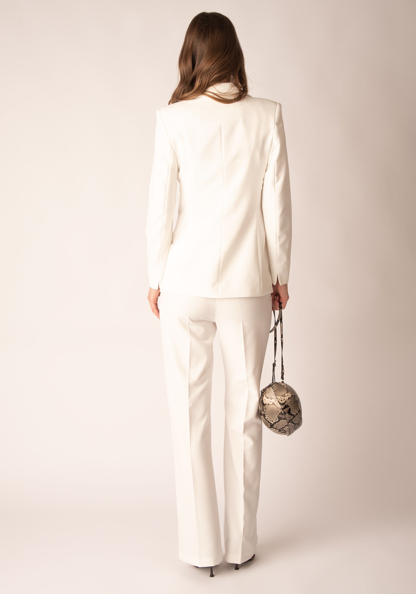 Women's Tailored Double breasted Blazer in Ecru