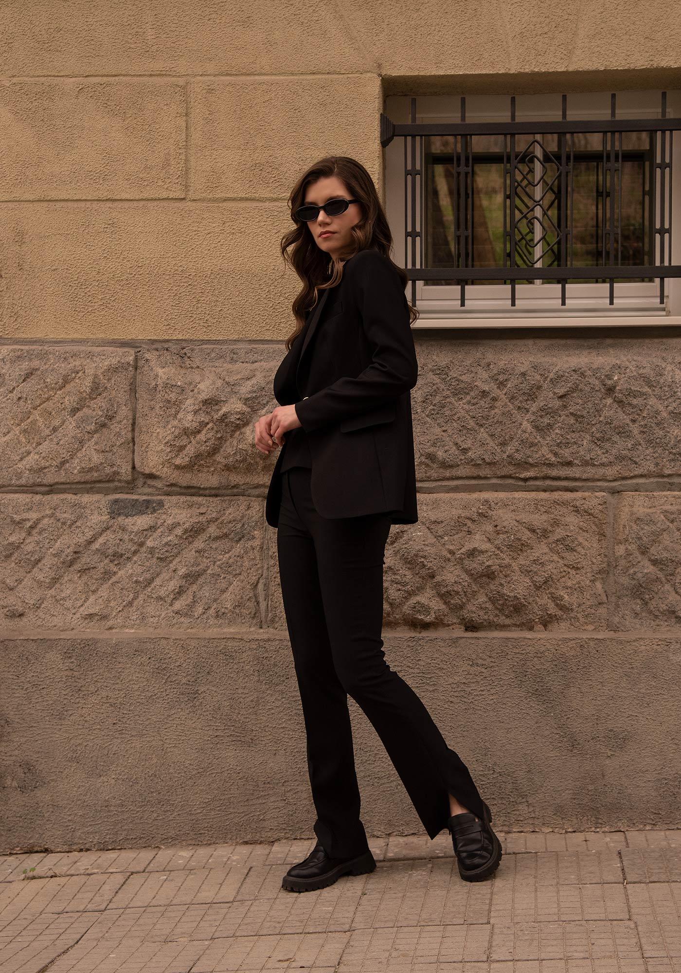 Дамски Панталон с Цепки в Черно