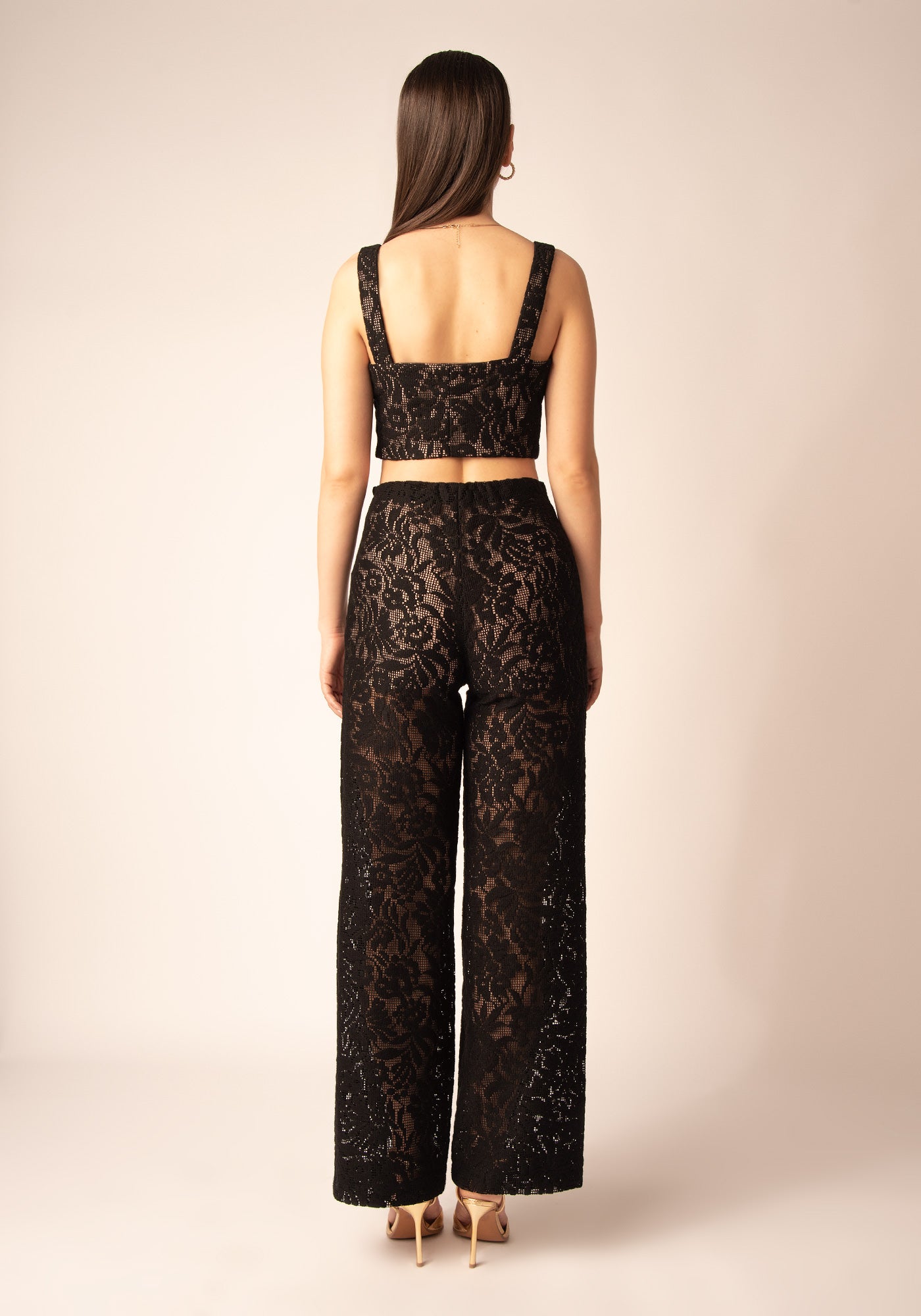 Women's Lace Bustier - Top in Black