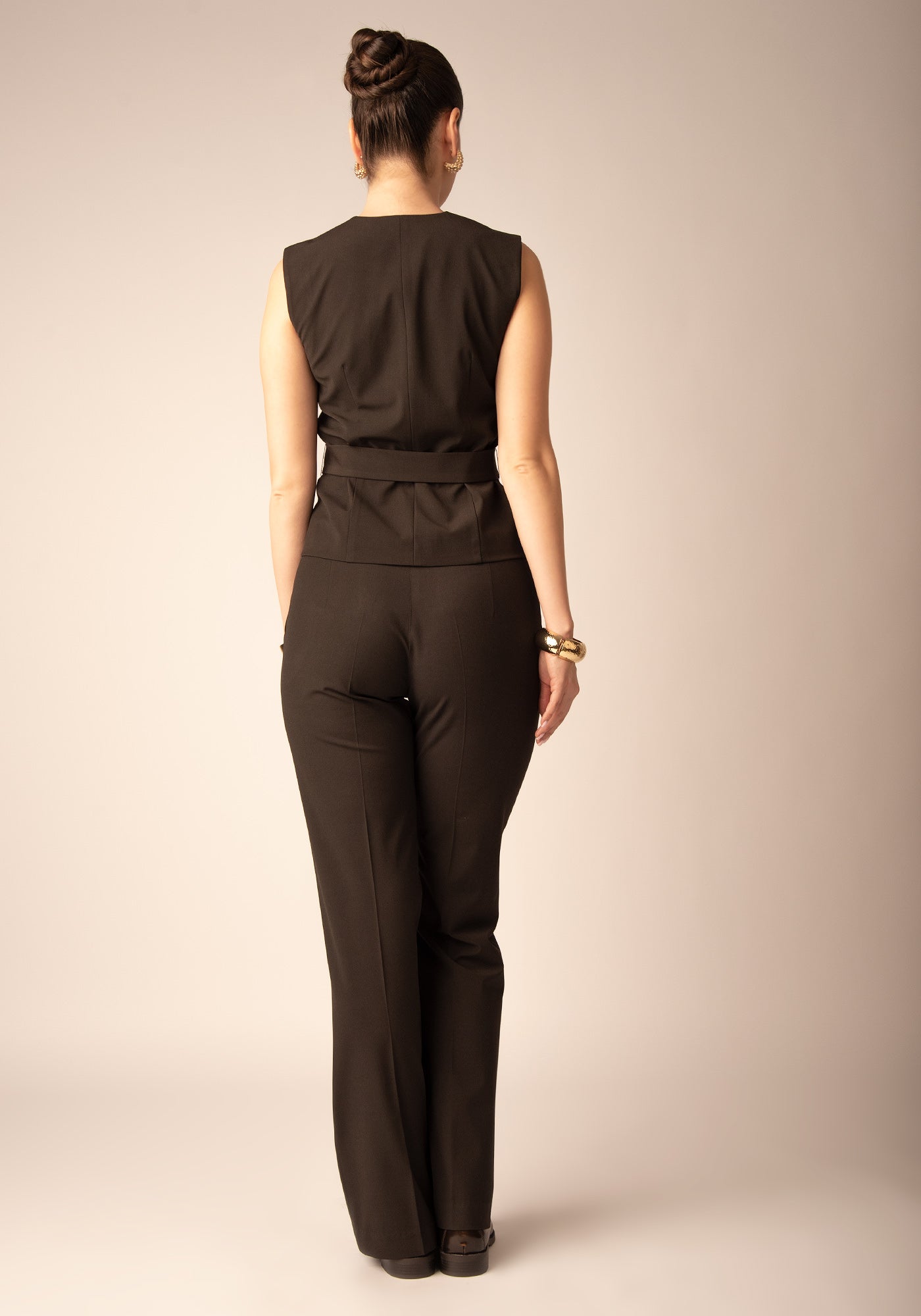 Дамски Панталон от Студена вълна в Кафяво