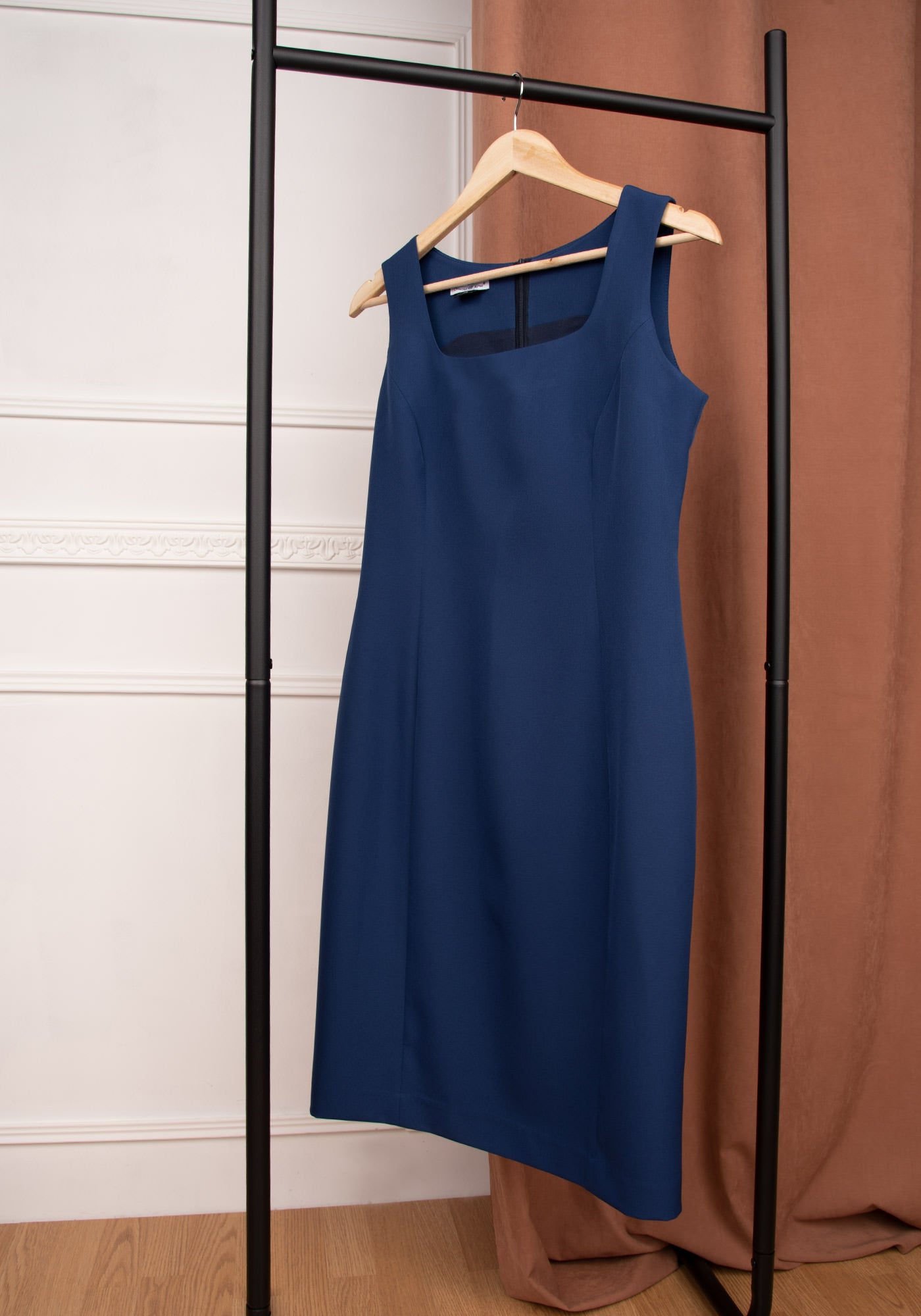 Women's Midi Sheath Dress in Blue