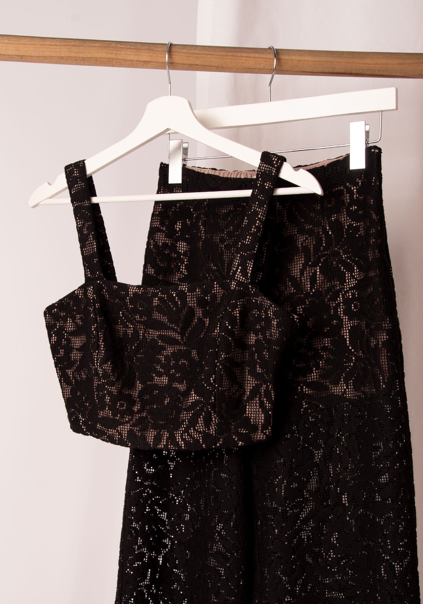 Women's Lace Bustier - Top in Black