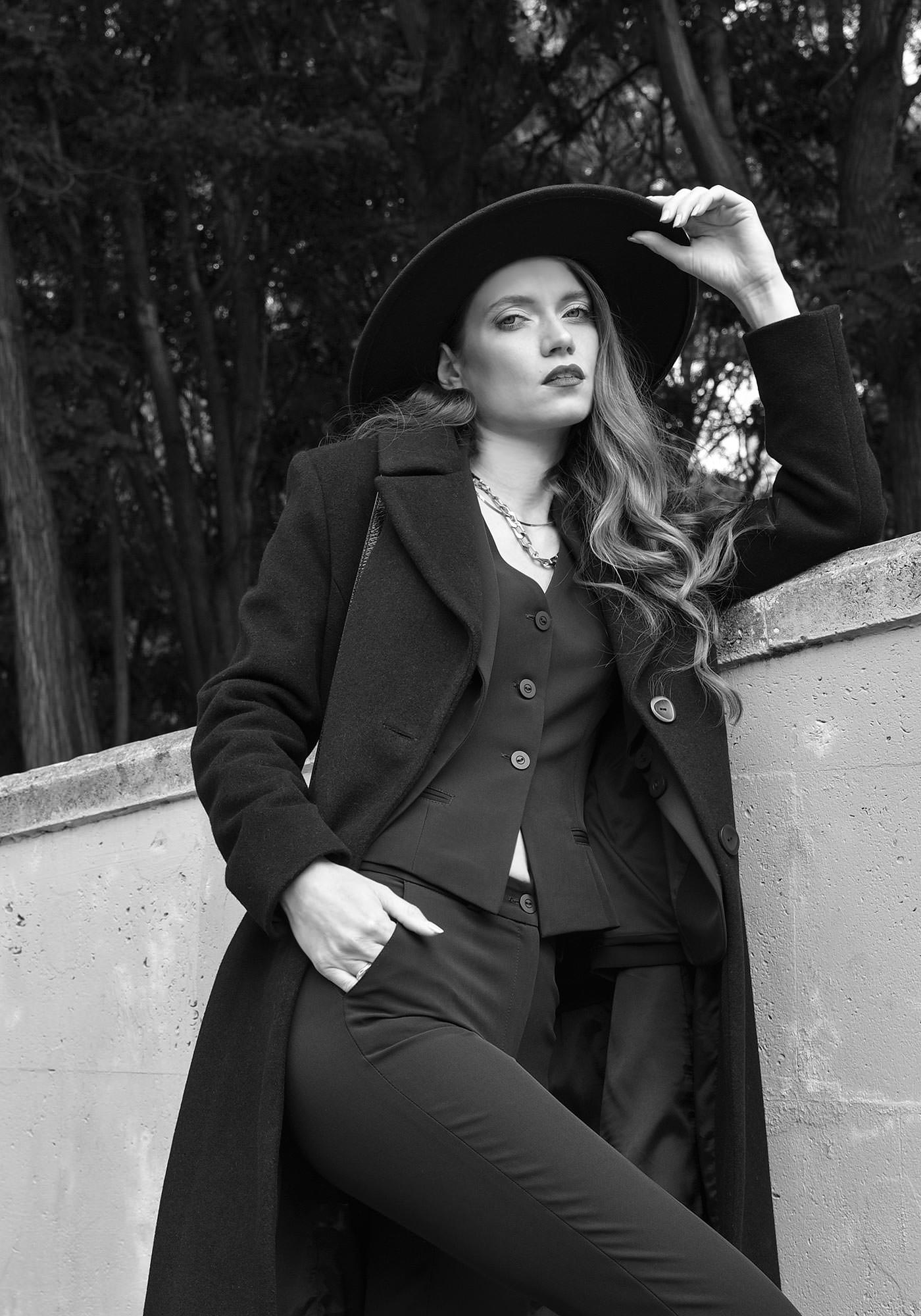 Single Breasted Tailored Women's Vest in Midnight Purple