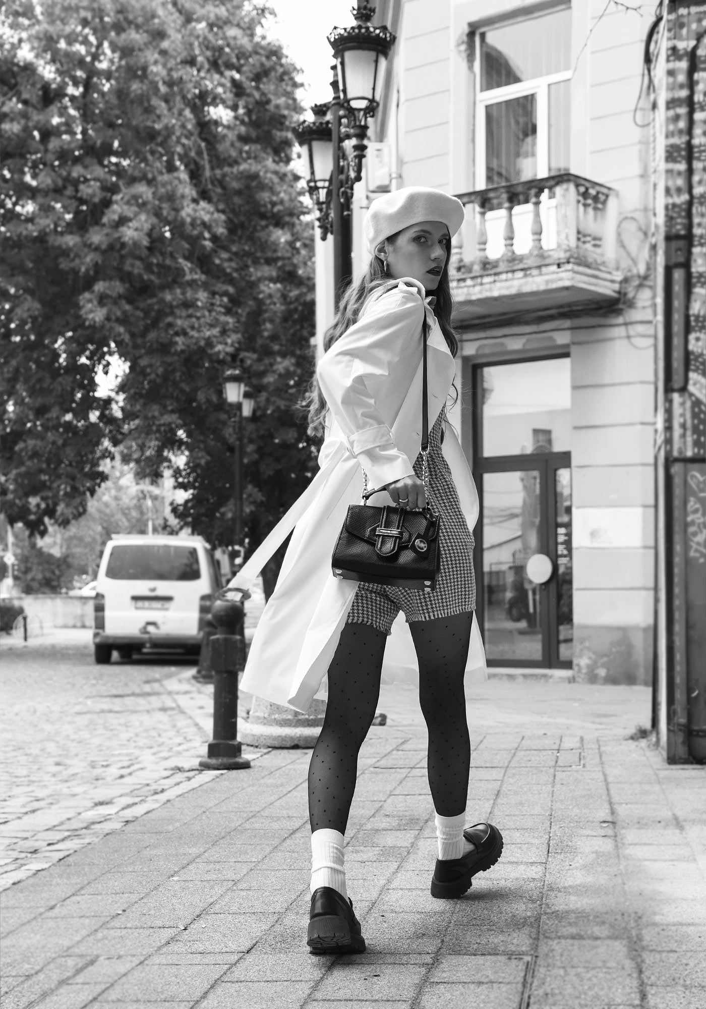 Lightweight Women's Oversized Trench Coat in Ecru