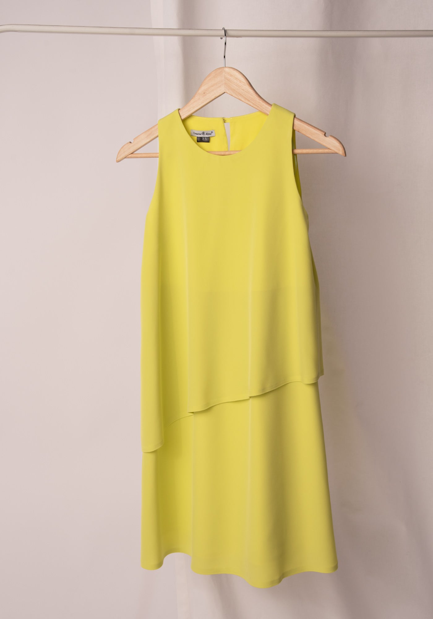 Relaxed fit Smock Dress in Lime
