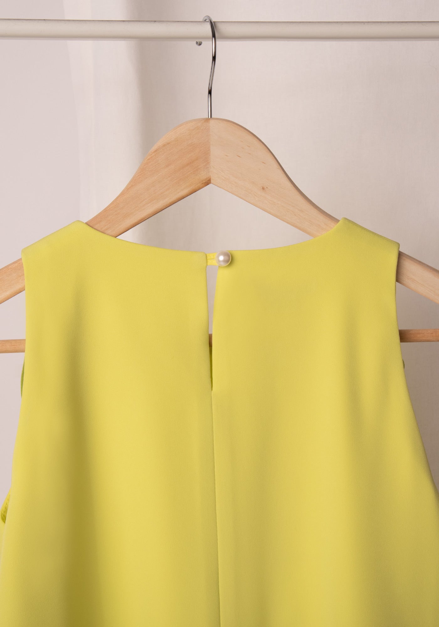 Relaxed fit Smock Dress in Lime