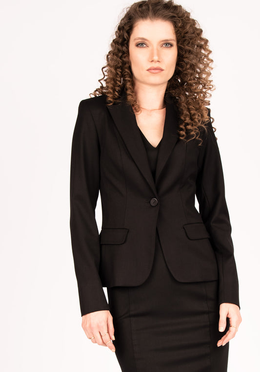 Women's Fitted Blazer in Black