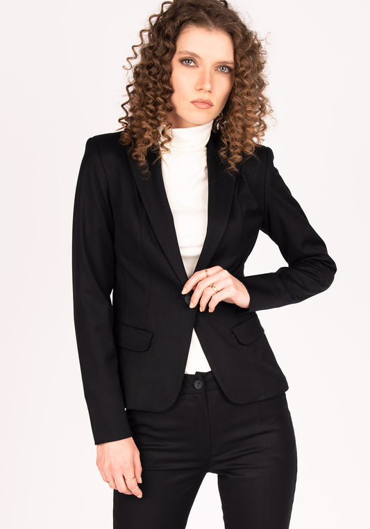 Women's Fitted Blazer in Navy