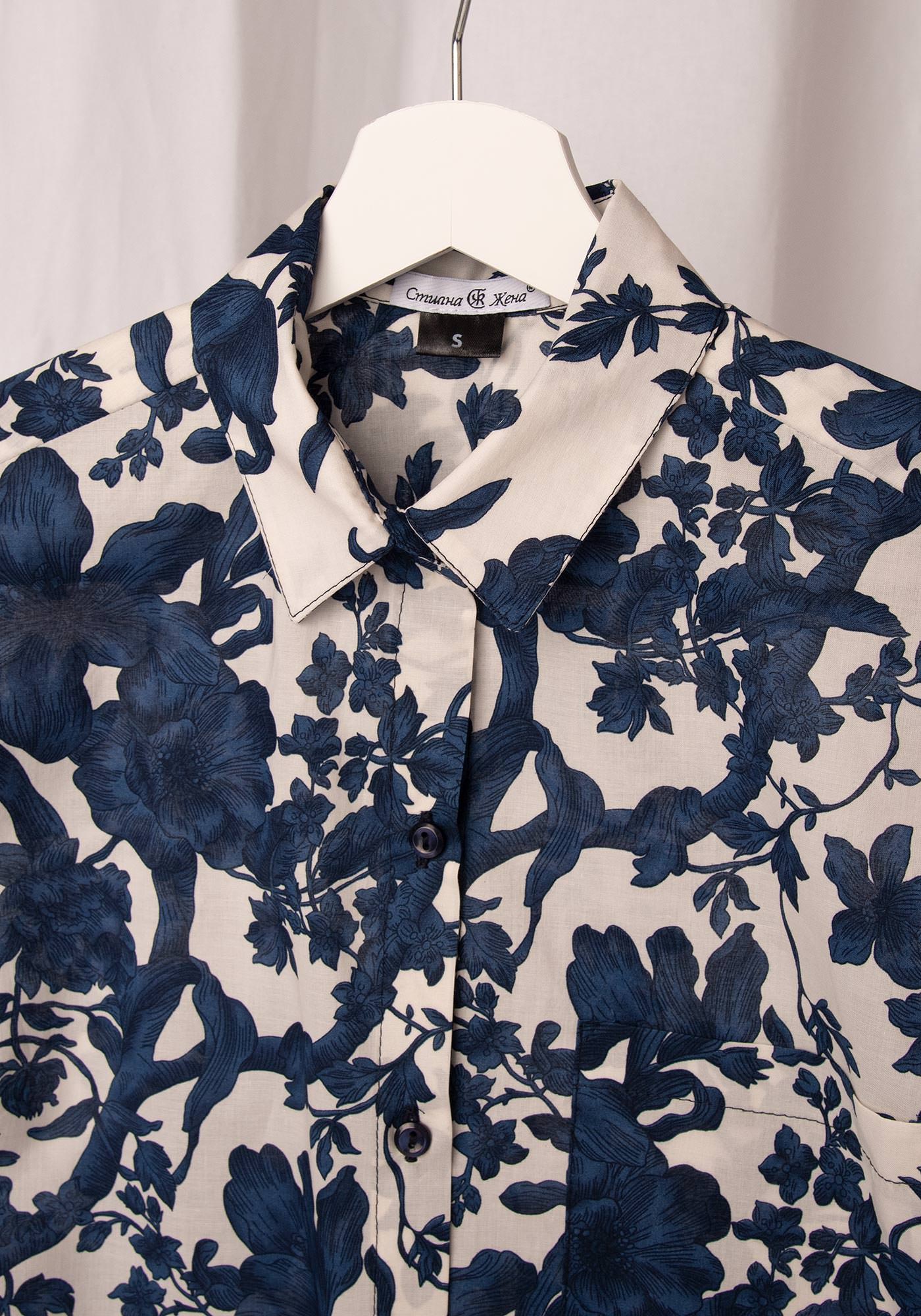 Women's Relaxed fit Shirt in Floral White