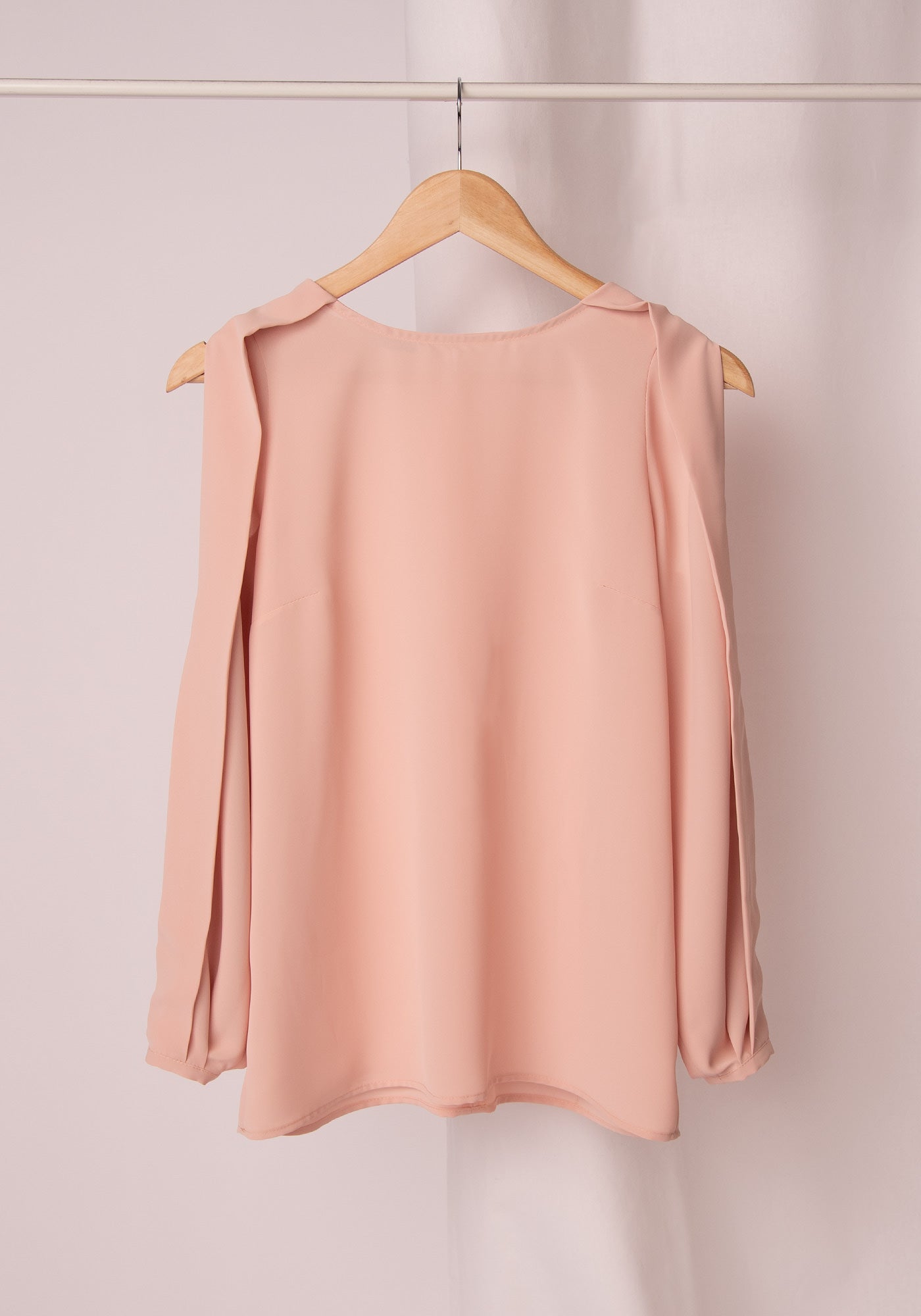 Women's Slit Sleeve Blouse in Blush pink
