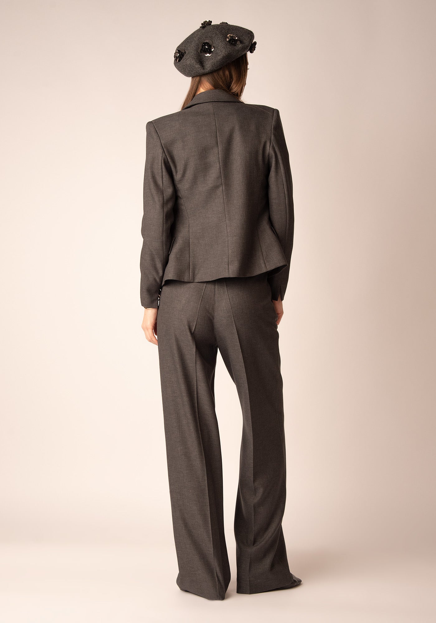 Дамски Блейзер с Двуред силует в Сиво