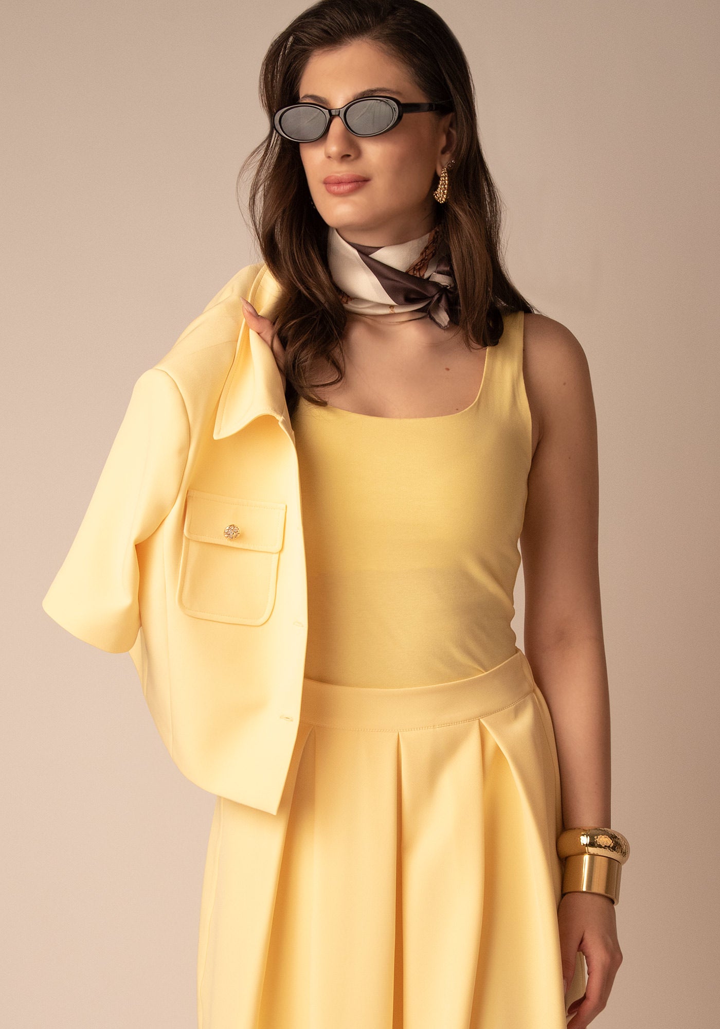 Women's Certified Cotton Tank Top in Butter yellow