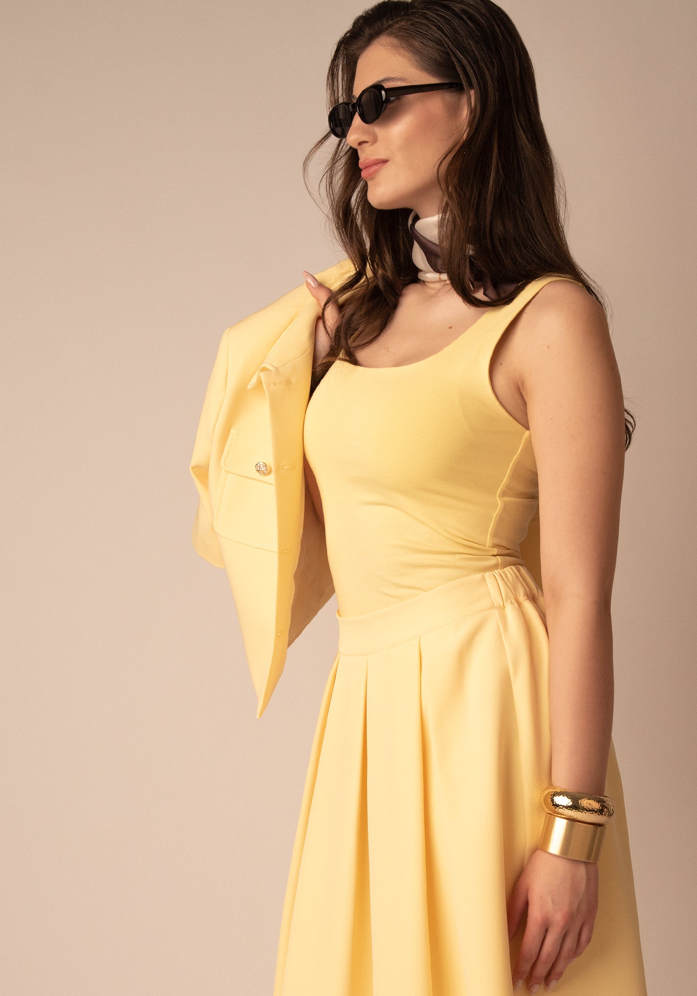 Women's Certified Cotton Tank Top in Butter yellow