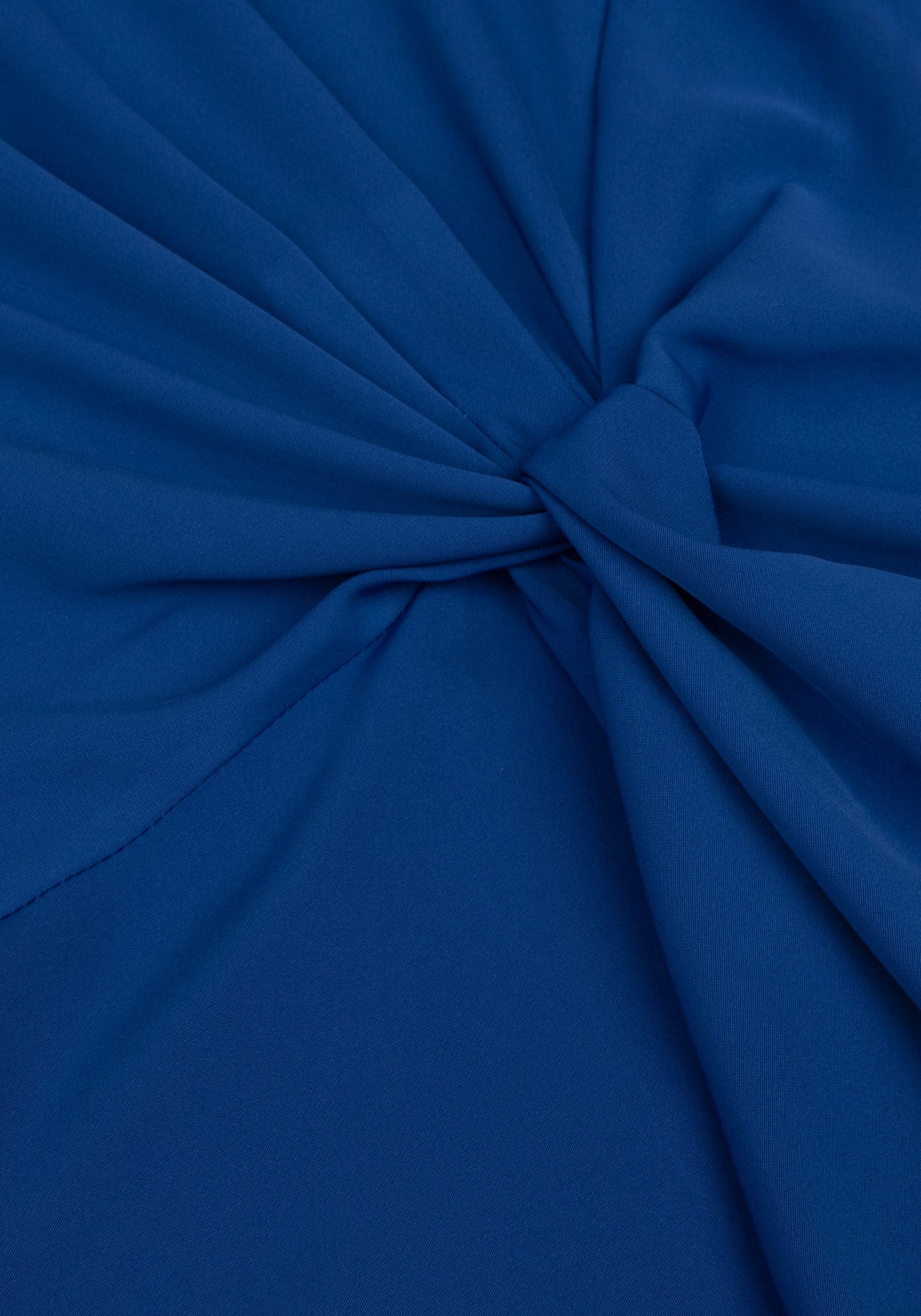Официална Дамска Рокля с Възел в Кралско син цвят