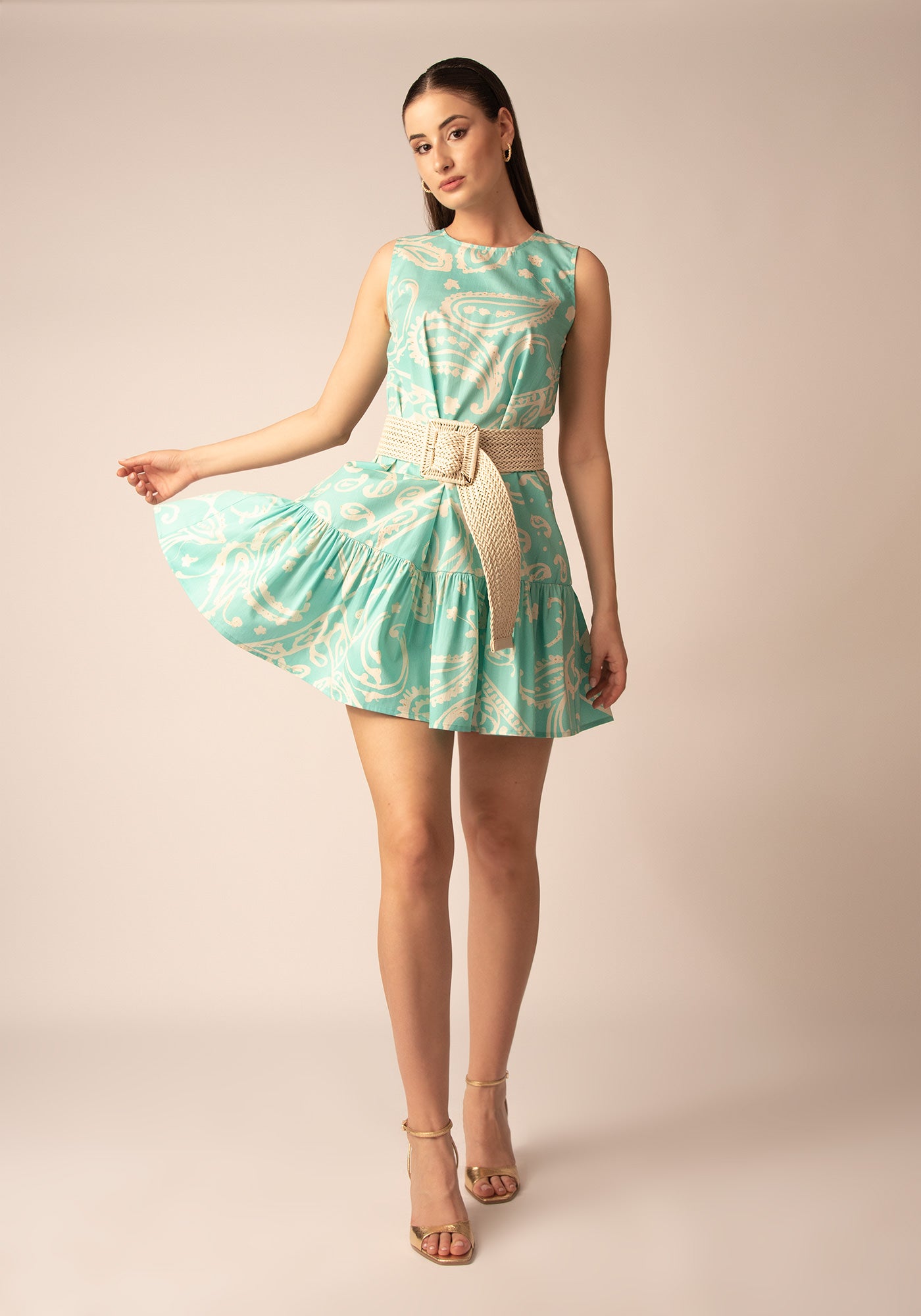 Women's Oversized Summer Dress - Turquoise