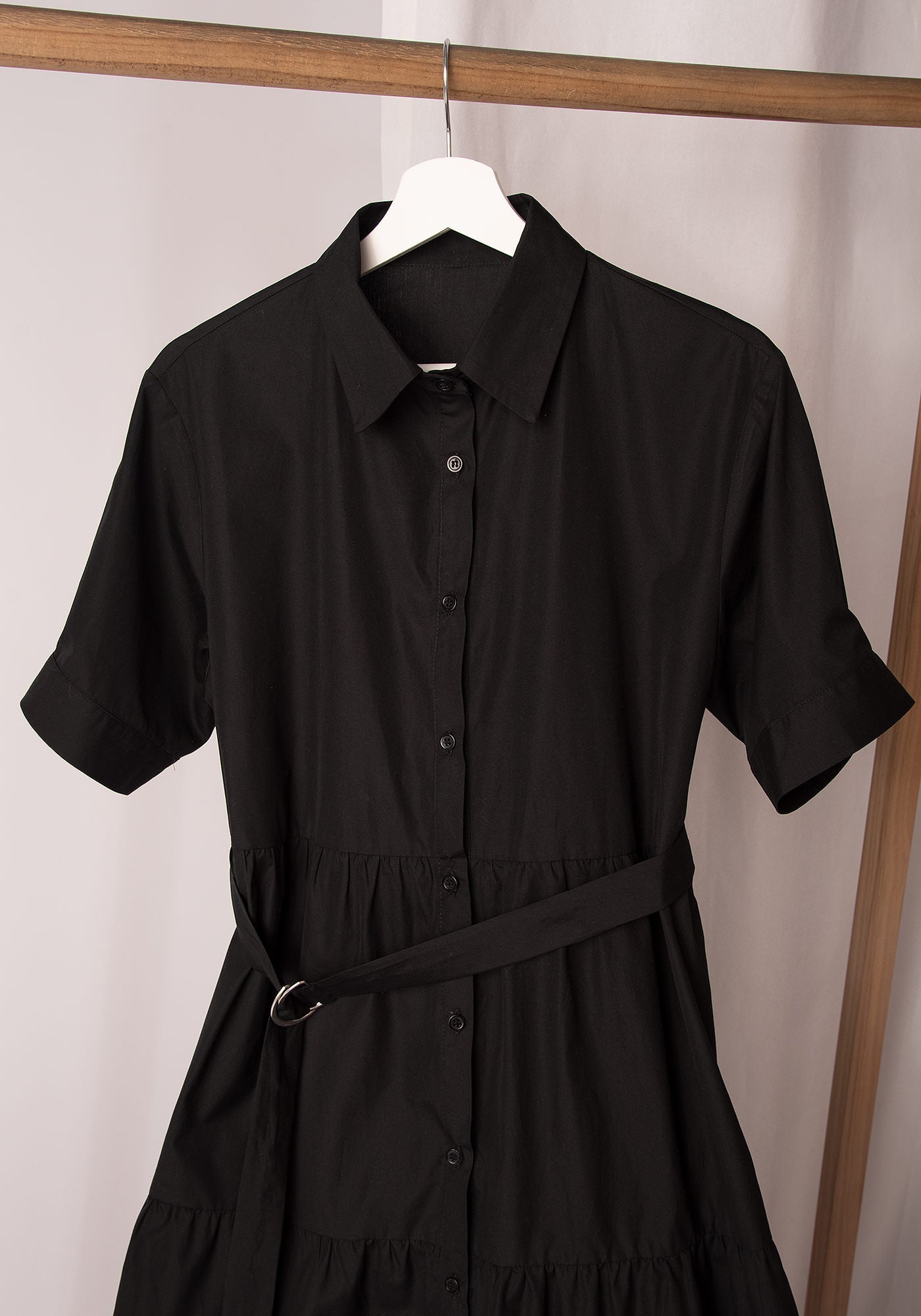 Women's Tiered Summer Dress - Black