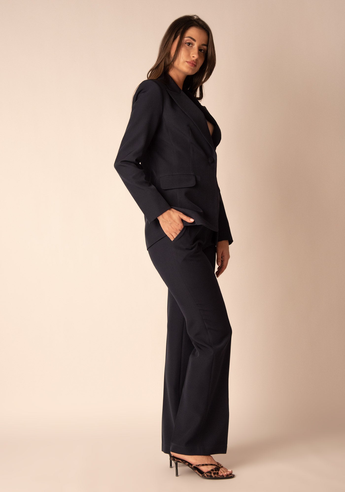 Women's Tailored Blazer in Navy