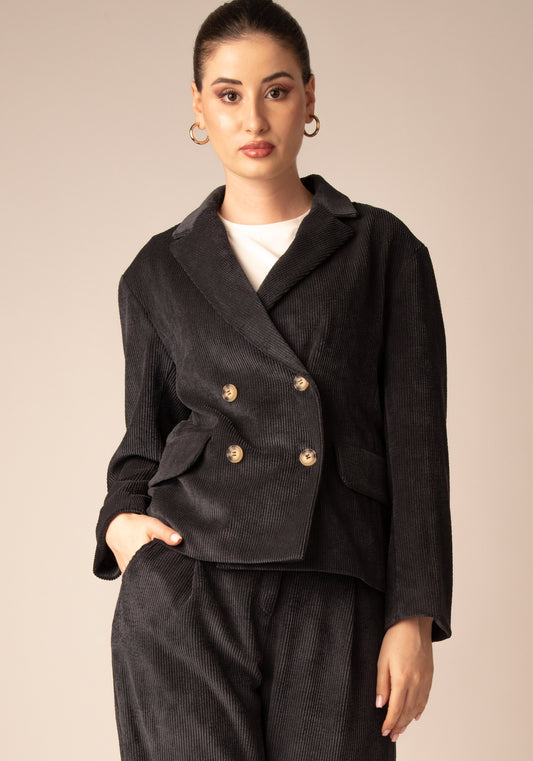 Дамски Блейзер от Кадифе в Сиво