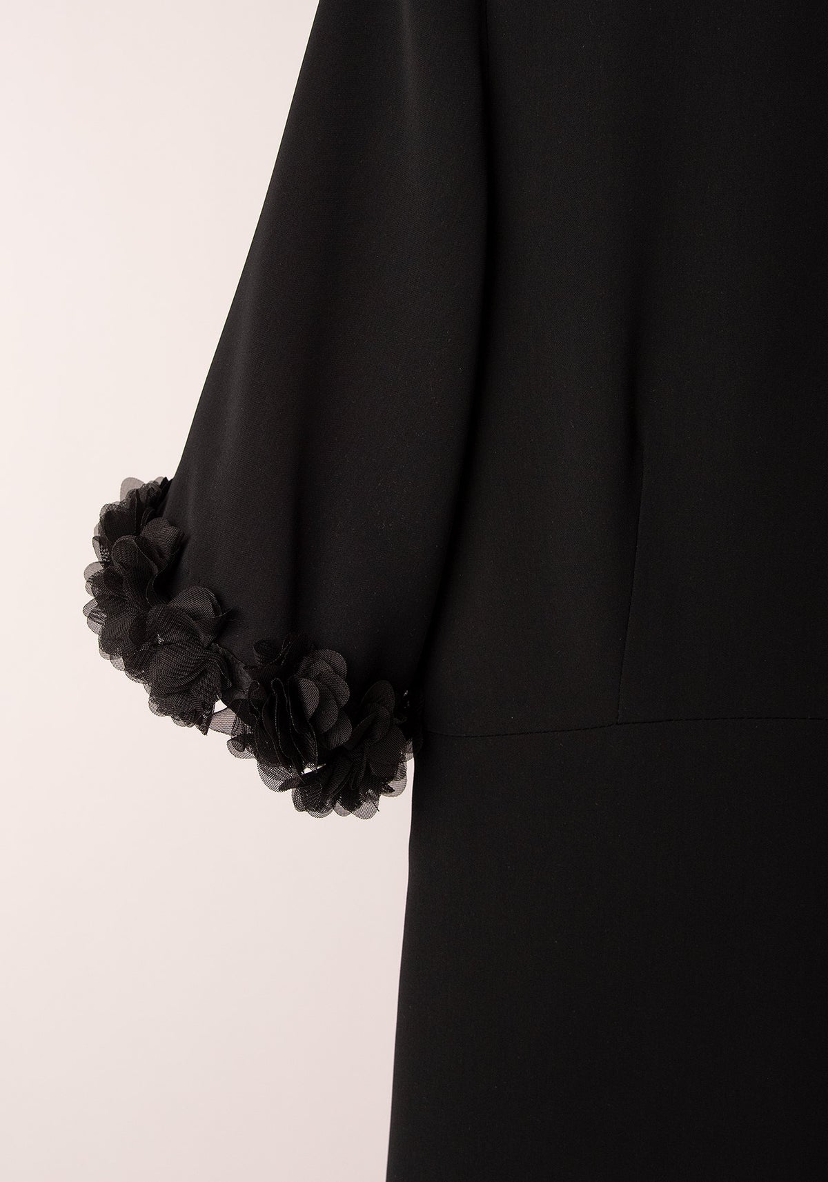 Women's A Line Midi Dress in Black