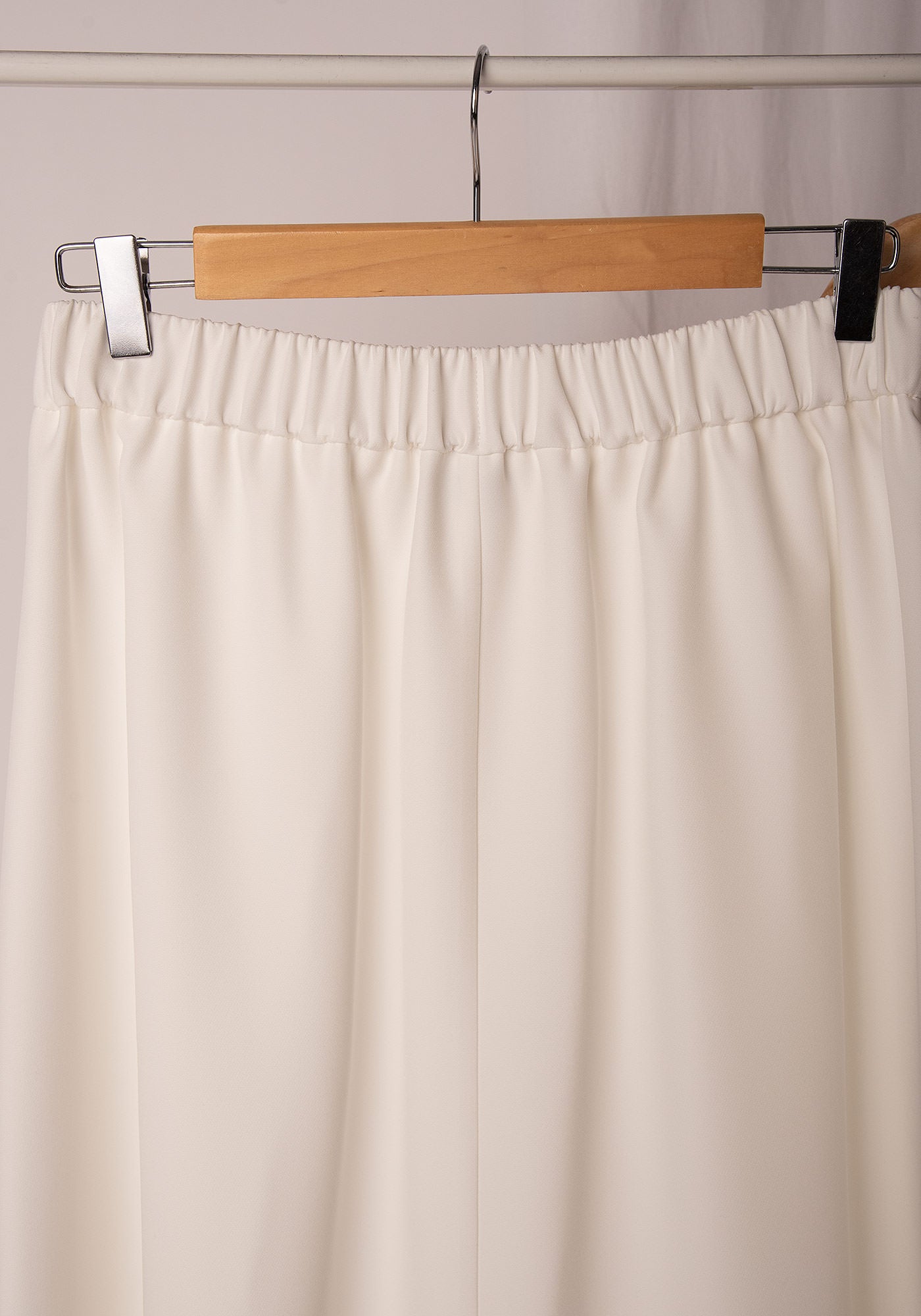 Women's Flared Midi Skirt in Ecru