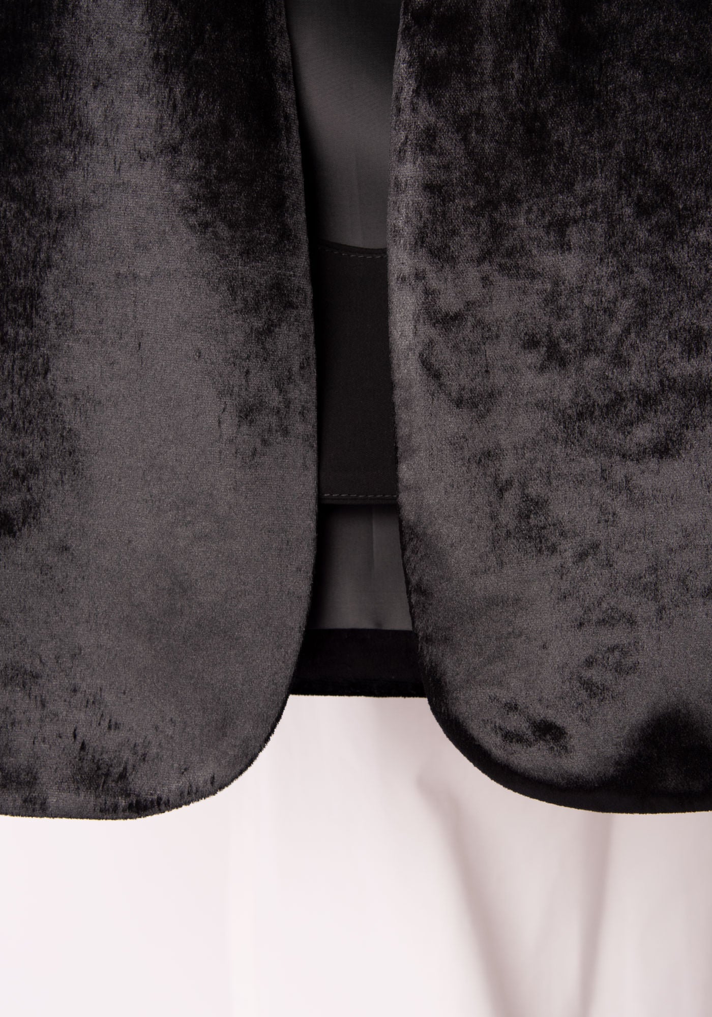Women's Cape Blazer in Black velvet