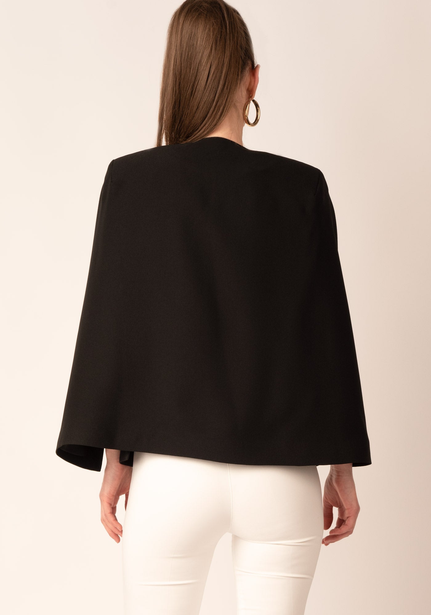Women's Cape Blazer in Black