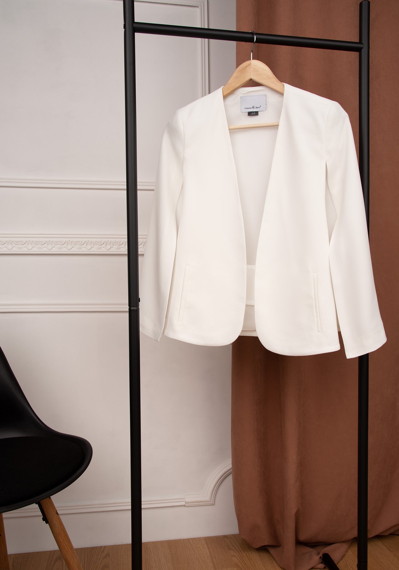 Women's Cape Blazer in Ecru