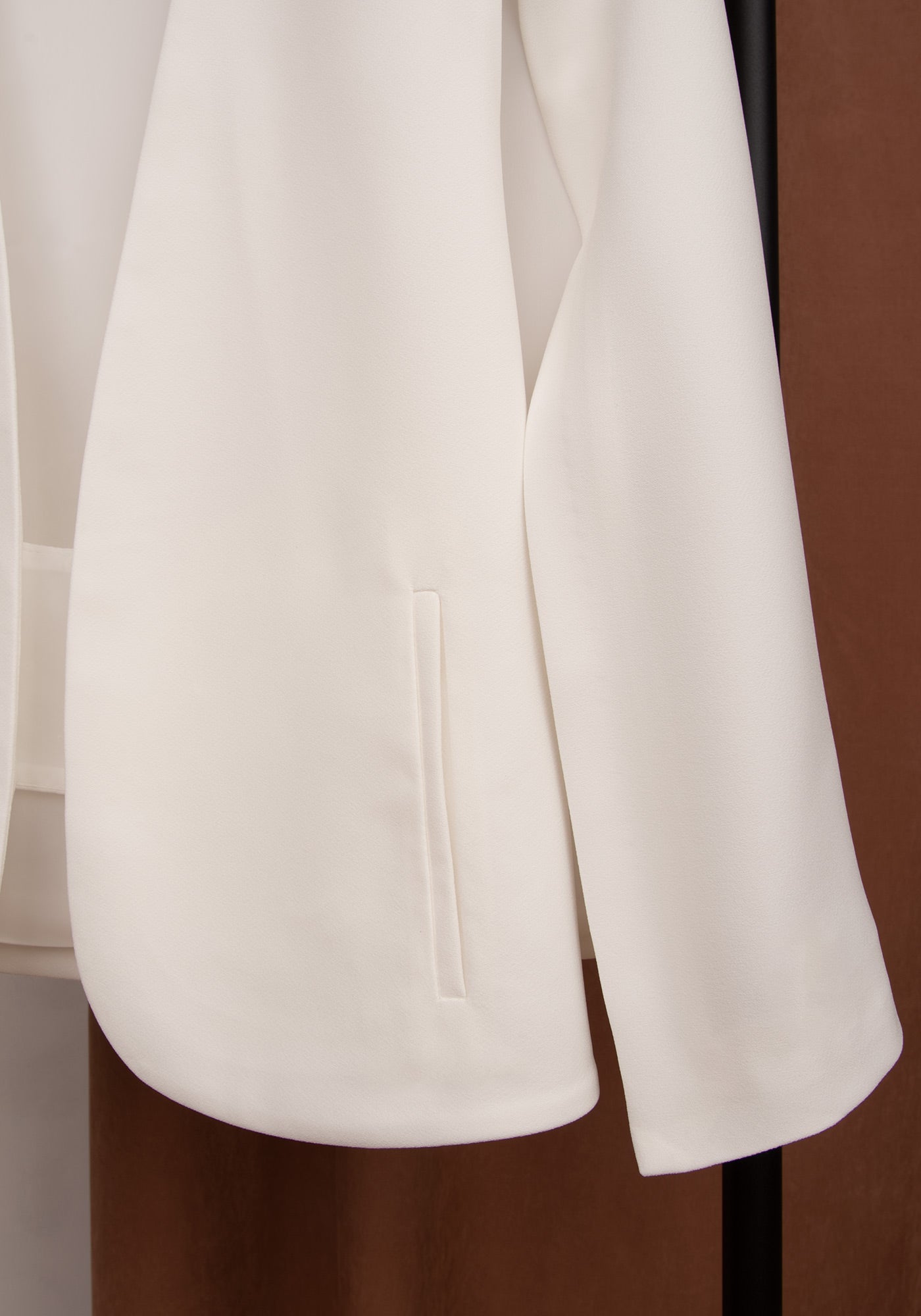 Women's Cape Blazer in Ecru
