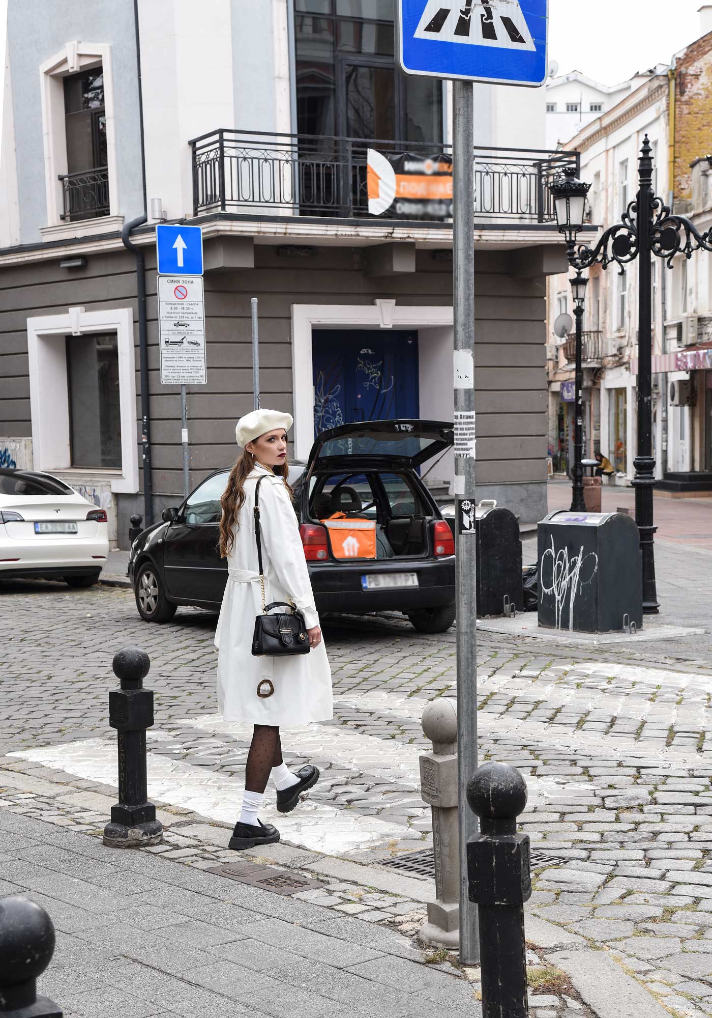 Lightweight Women's Oversized Trench Coat in Ecru